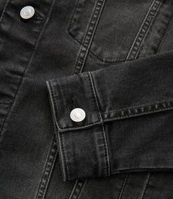 Black Denim Jacket View 5