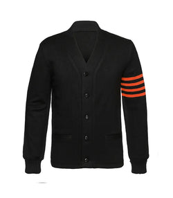 Black/Orange Varsity Sweater View 1