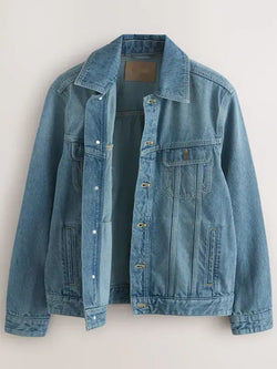 Blue Denim Jacket For Men & Women View 2