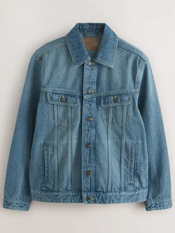 Blue Denim Jacket For Men & Women View 1