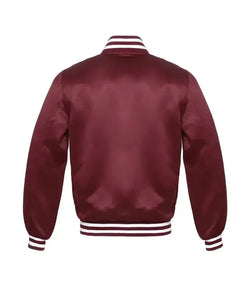 Maroon Satin Jacket View 2