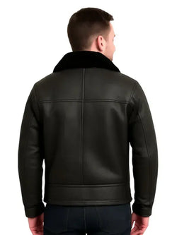 Men Black B3 Bomber Jacket View 2