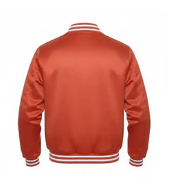 Orange Satin Jacket View 2