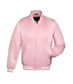 Pink Satin Jacket View 1
