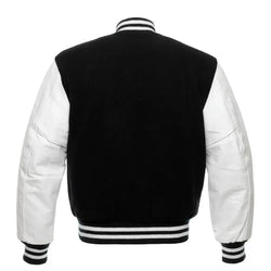 Black and White Varsity Jacket View 3