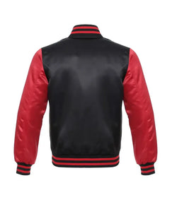 Black/Red Satin Jacket View 2