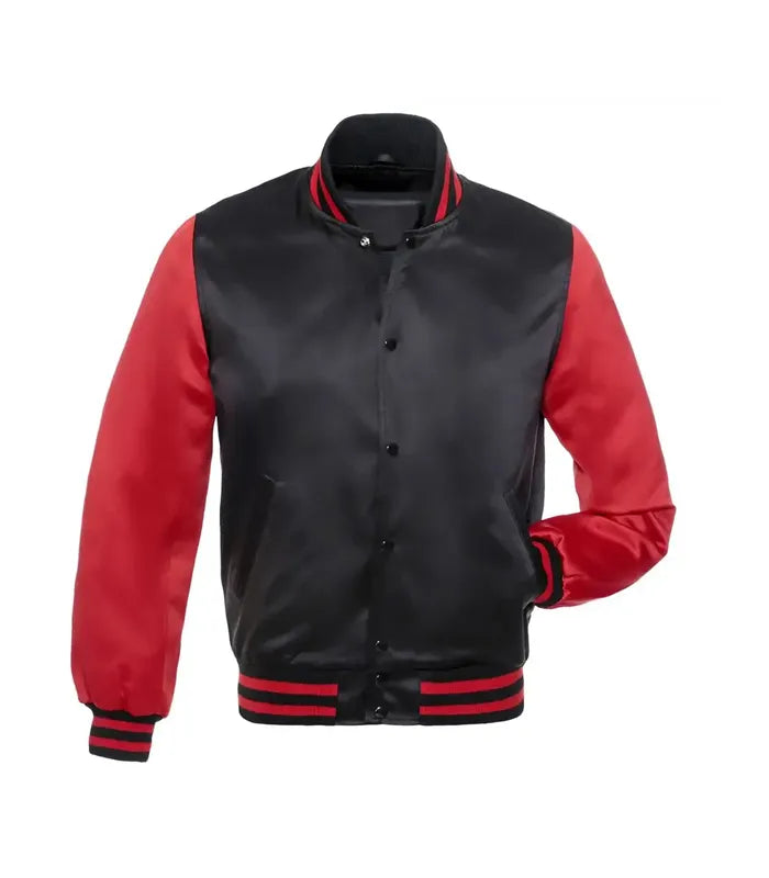 Black/Red Satin Jacket