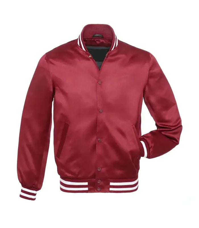 Cardinal Red Satin Jacket