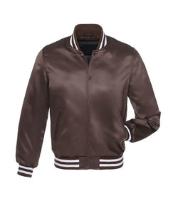 Brown Satin Jacket View 1
