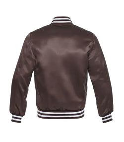 Brown Satin Jacket View 2