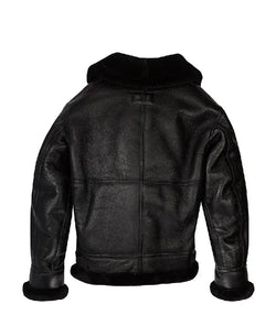 Black Flight B3 Bomber Leather Jacket View 2