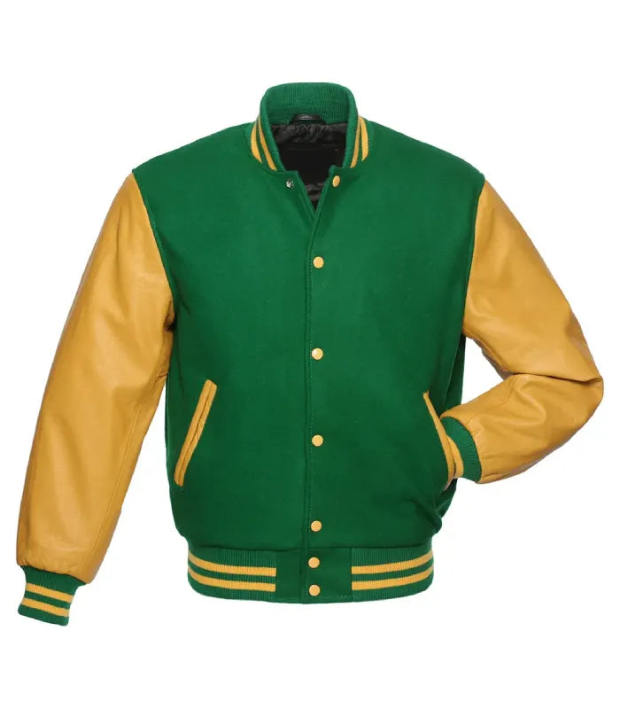 Green and Gold Varsity Jacket