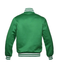 Kelly Green Satin Jacket View 2