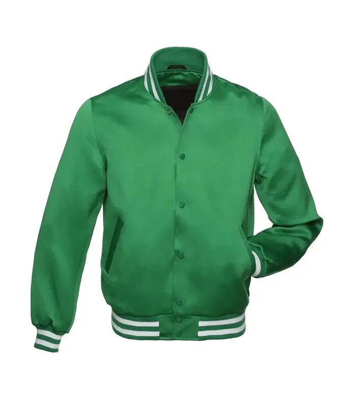 Kelly Green Satin Jacket