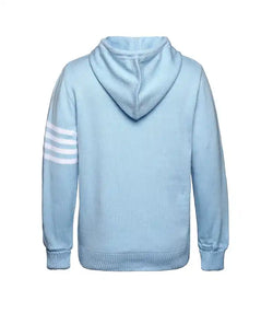Llight Blue/White Hoodie Sweater View 2