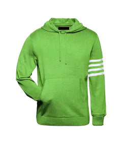 Lime Green/White Hoodie Sweater View 1