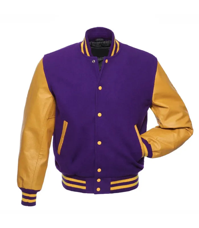 Purple and Gold Varsity Jacket