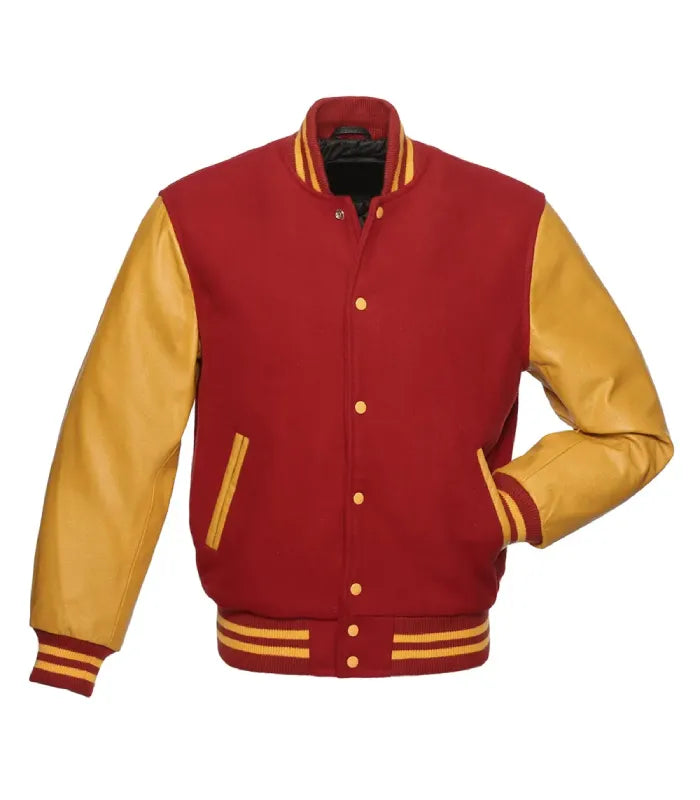 Red and Gold Varsity Jacket