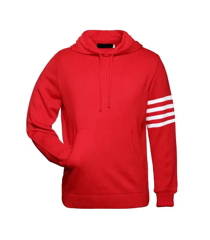 Red Varsity Hoodie Sweater