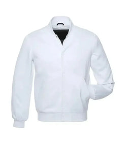White Satin Jacket View 1